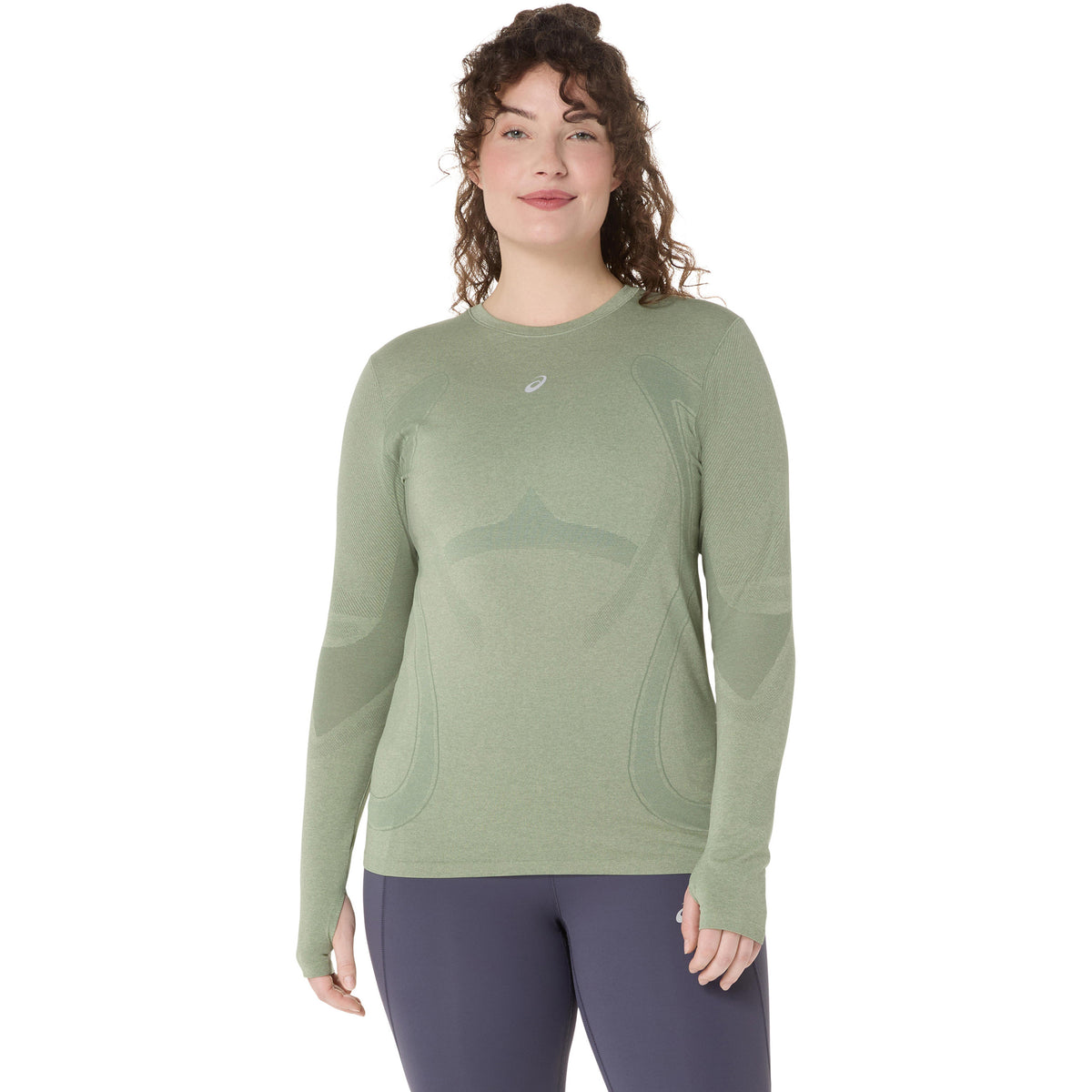 ASICS Road Seamless  Laufshirt Damen - grau, blau
