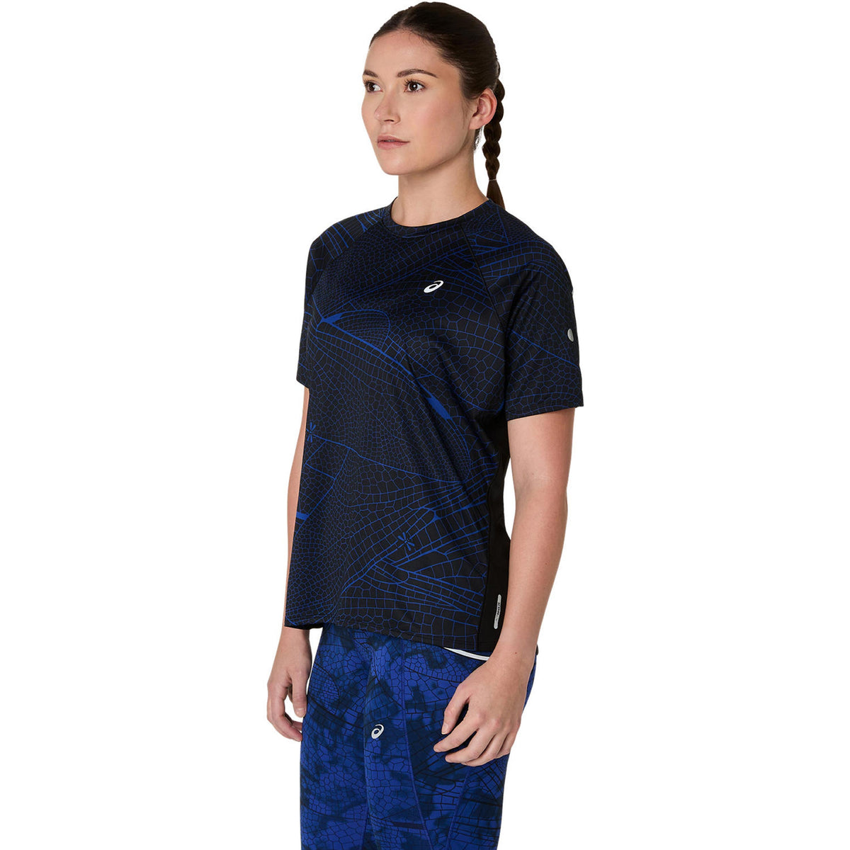 ASICS Road Lite-Show Running Shirt Women-Black,Dark Blue