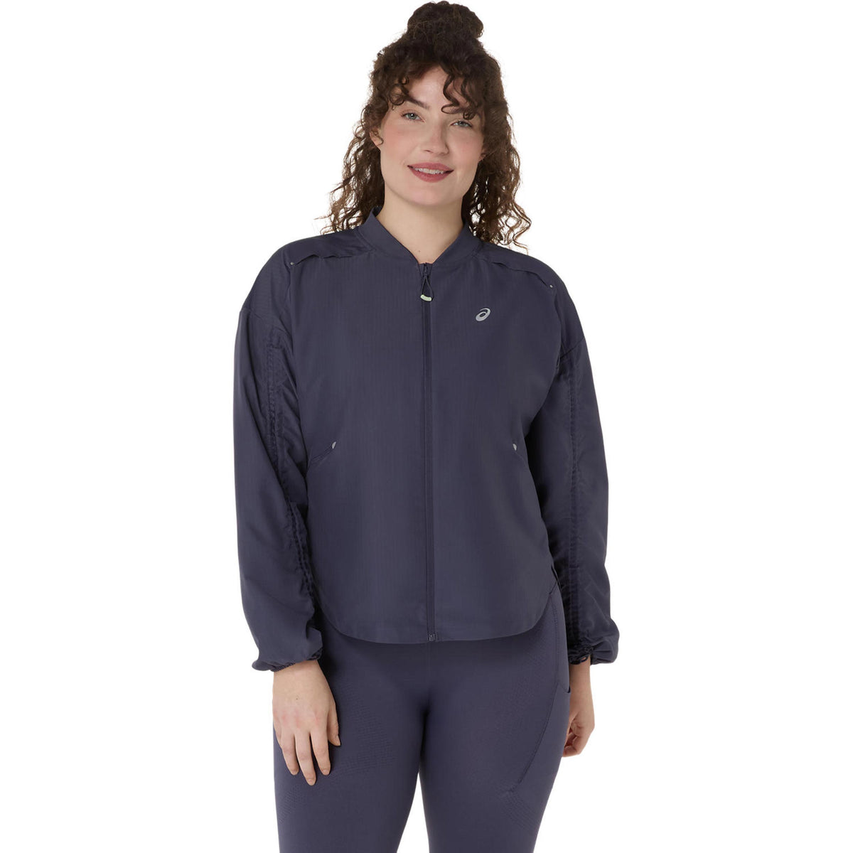 ASICS Nagino Adjustable  Running jacket Women - blue grey, blue