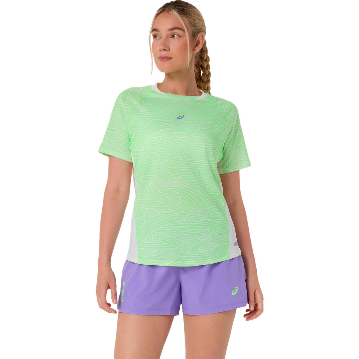 ASICS Court T-Shirt Women - lime, cream