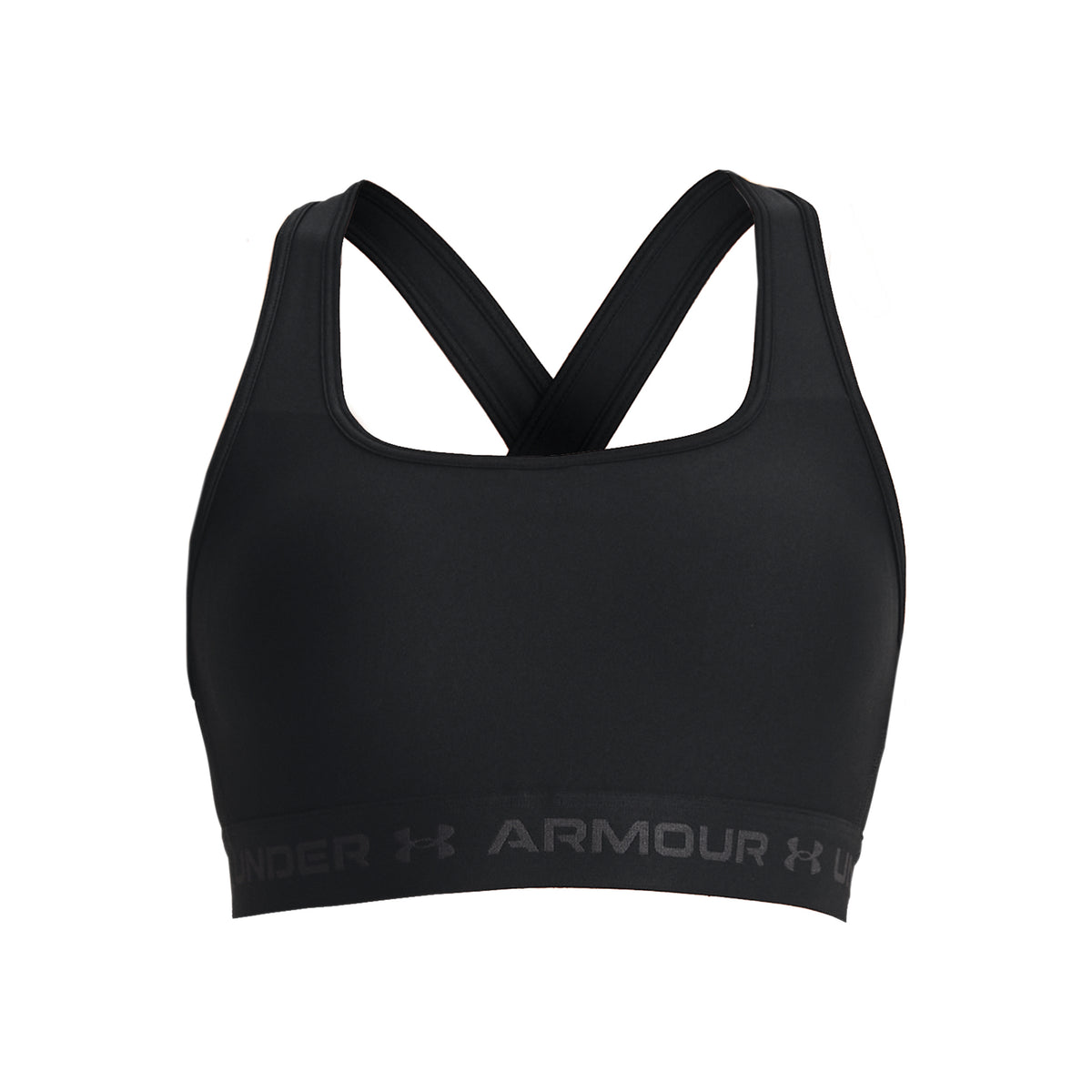 Under Armour Crossback Middle Sport-BH Damen - schwarz, grau