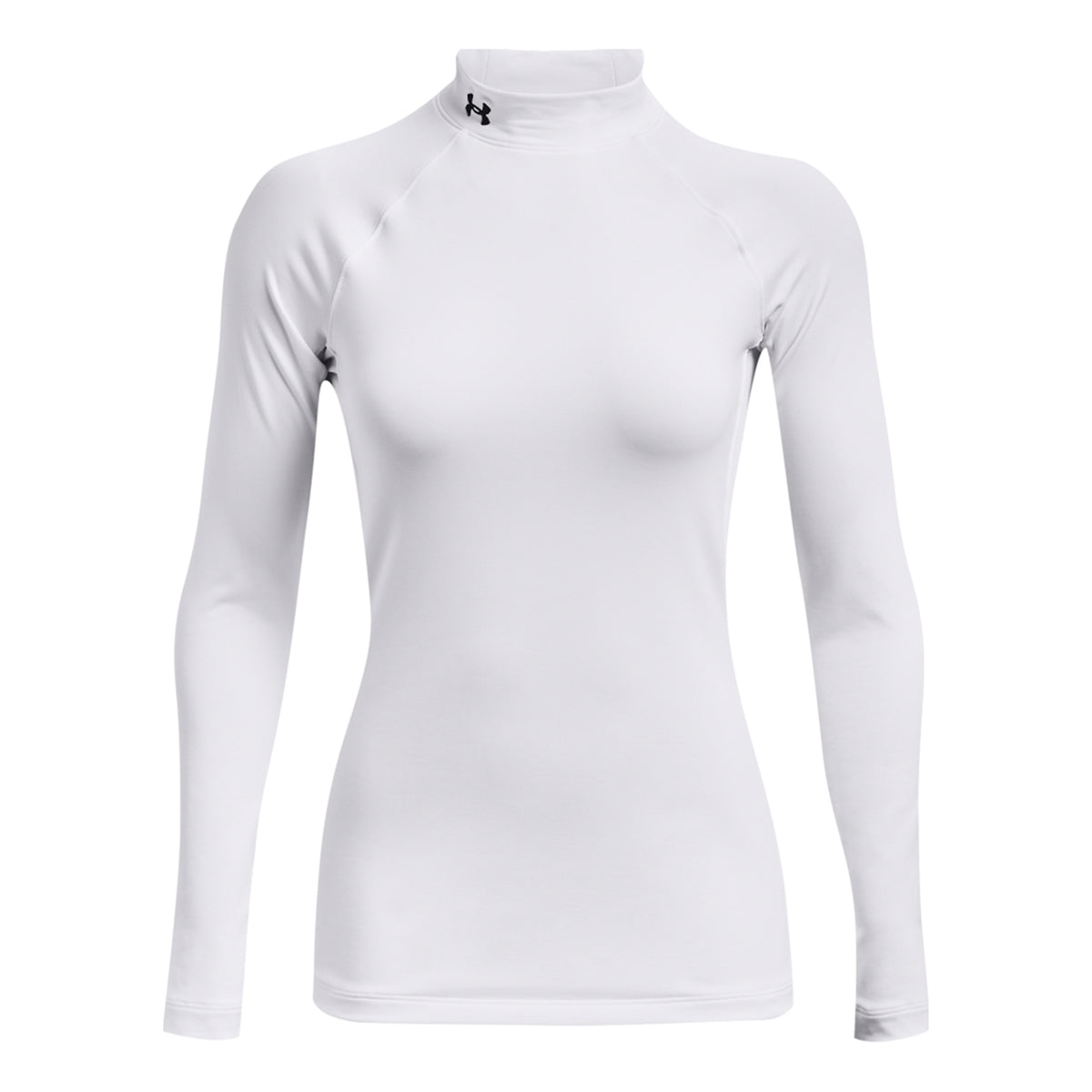 Under Armour Coldgear Authentics Mockneck Longsleeve Damen-Weiß