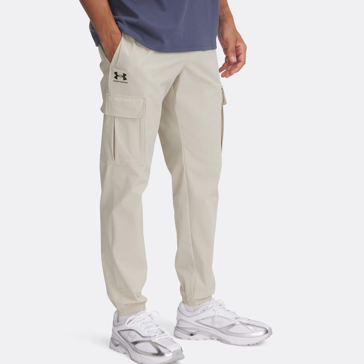Under Armour Vibe Woven Cargo Training Pants Men-Cream