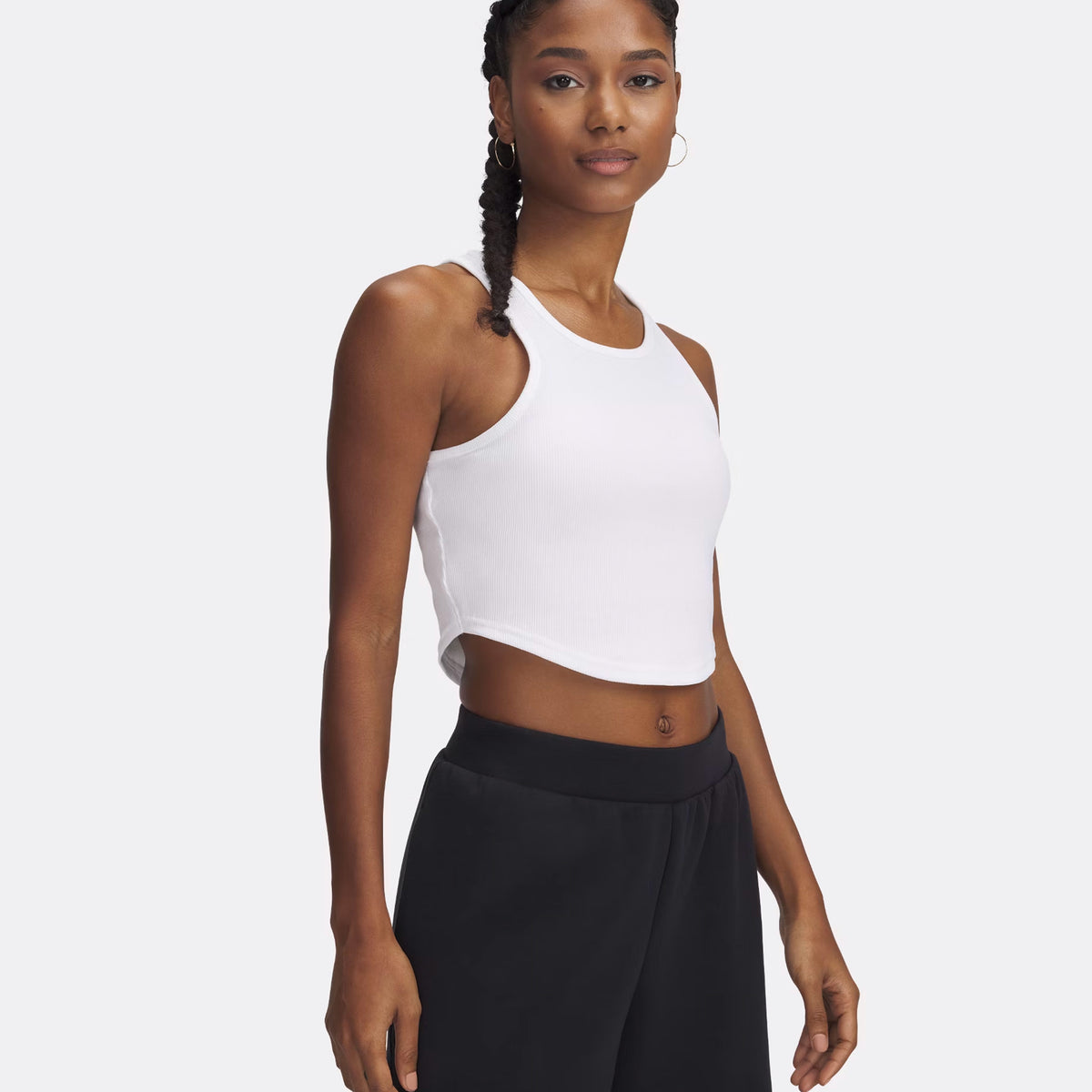 Under Armour Rival Rib Tank-Top Damen-Weiß