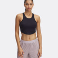 Rival Rib Tank Top Women-Black