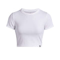 Rival Rib Baby T-Shirt Damen-Weiß