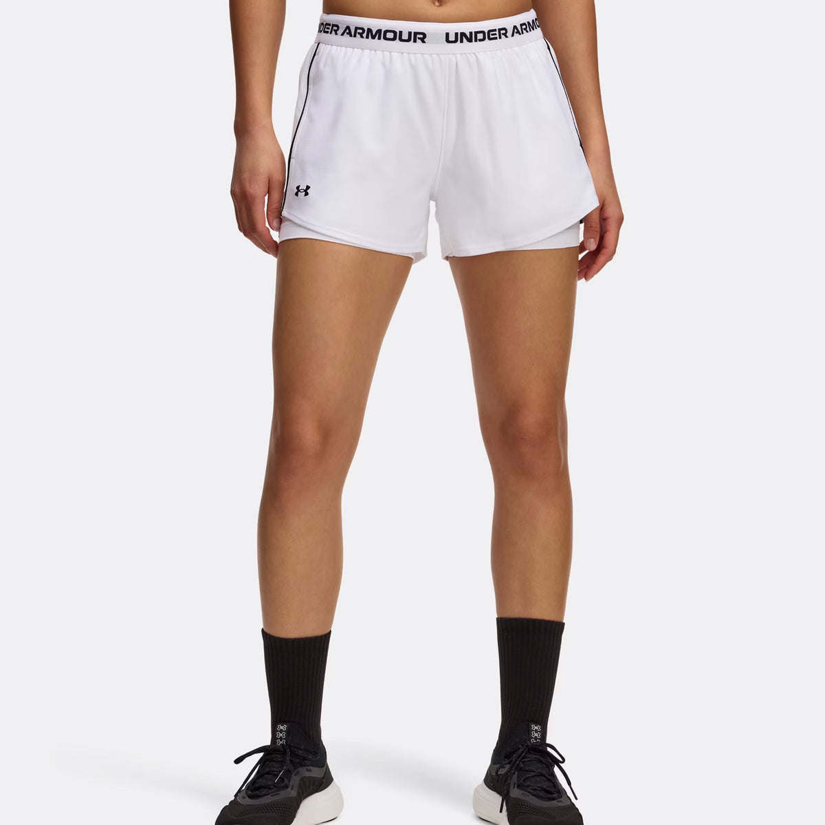 Under Armour Tech Play Up 2in1  Shorts Women - white