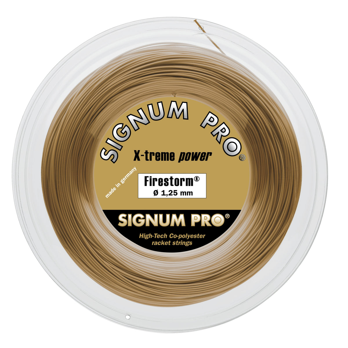Signum Pro Firestorm Metallic String Reel 200m-Gold