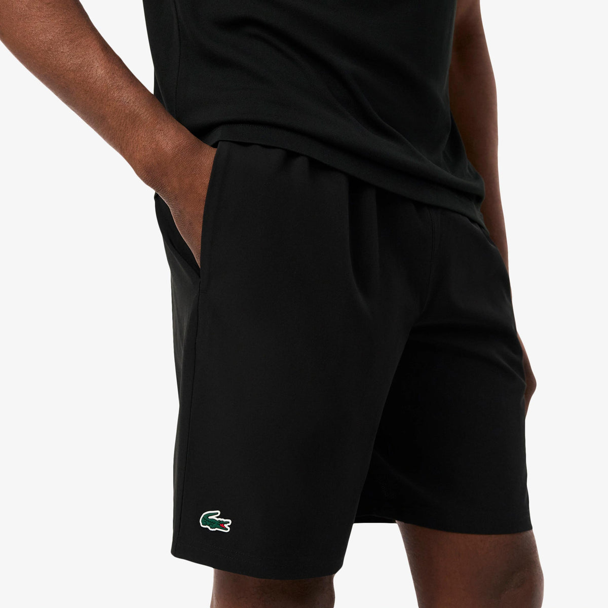 Lacoste Djokovic Shorts Herren - schwarz, gold