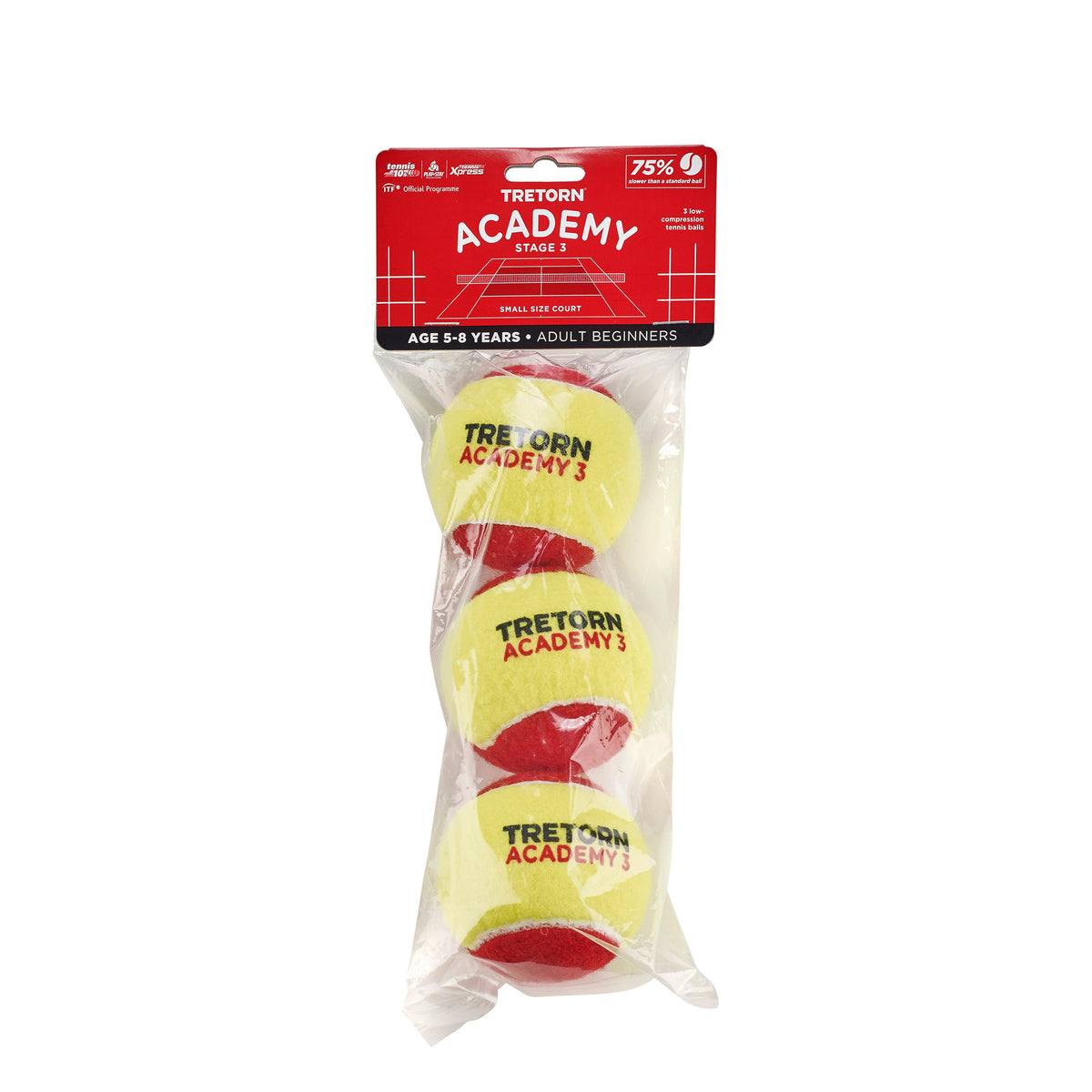 Tretorn Academy Red 3er Pack