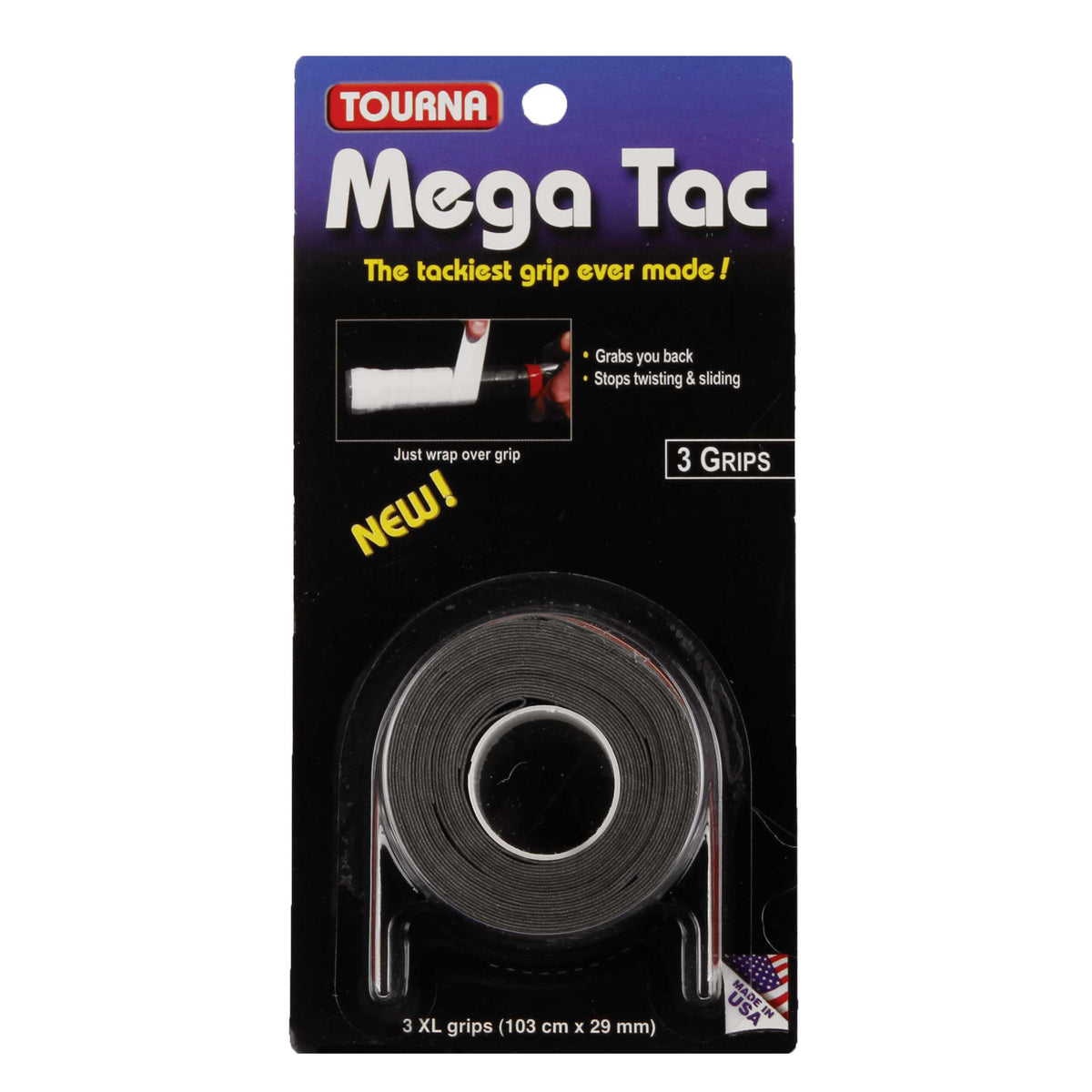 Tourna Mega Tac 3er Pack-Schwarz