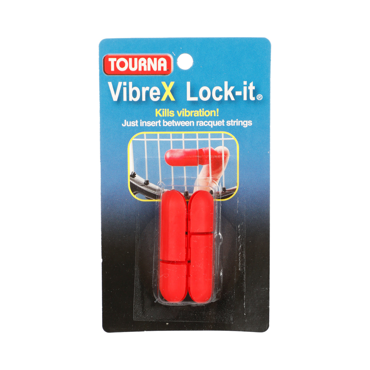 Tourna Vibrex Lock Dampener 2 Pack-Red
