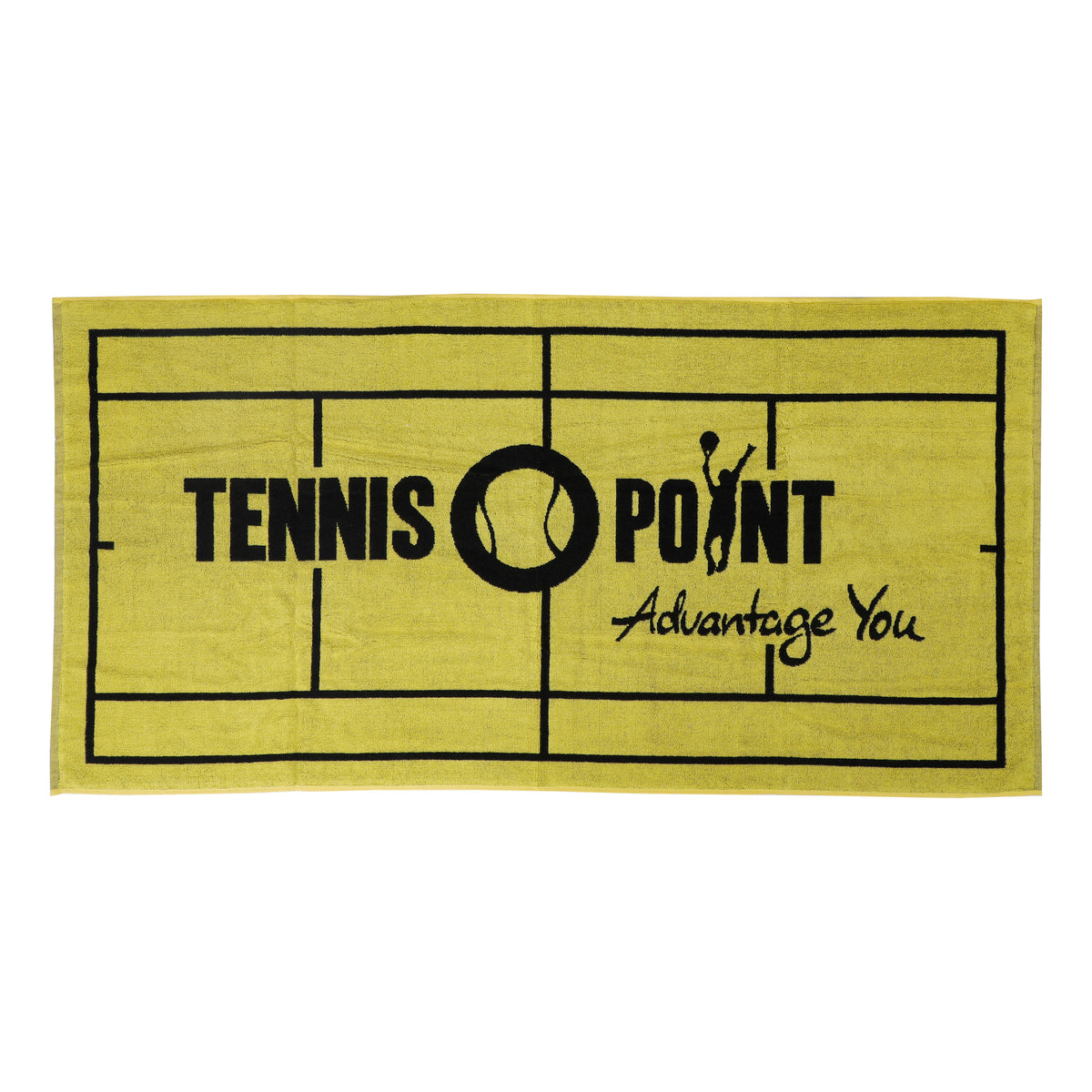 Tennis-Point 70x140 Handtuch-Gelb,Schwarz