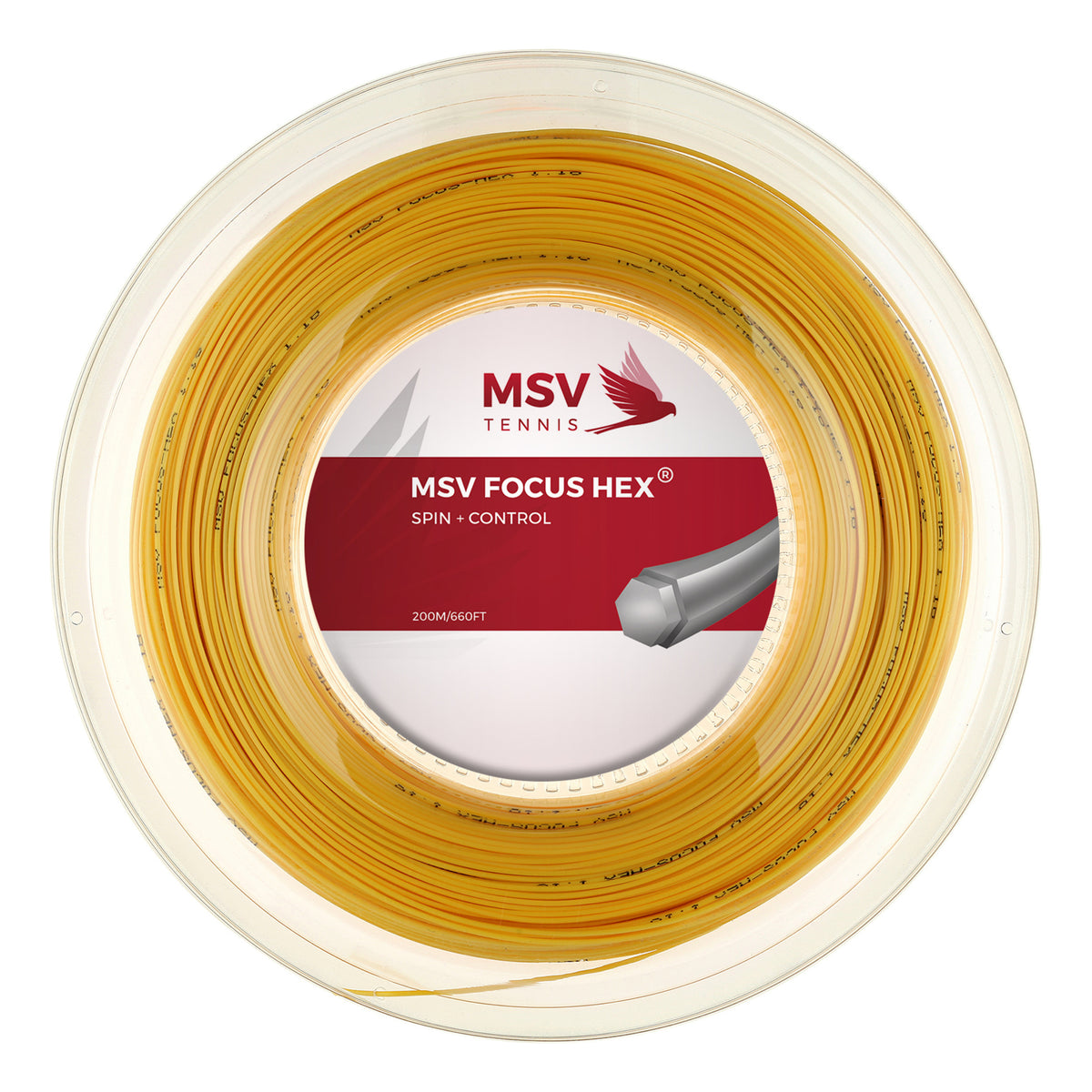 MSV Focus-HEX String Reel 200m-Yellow