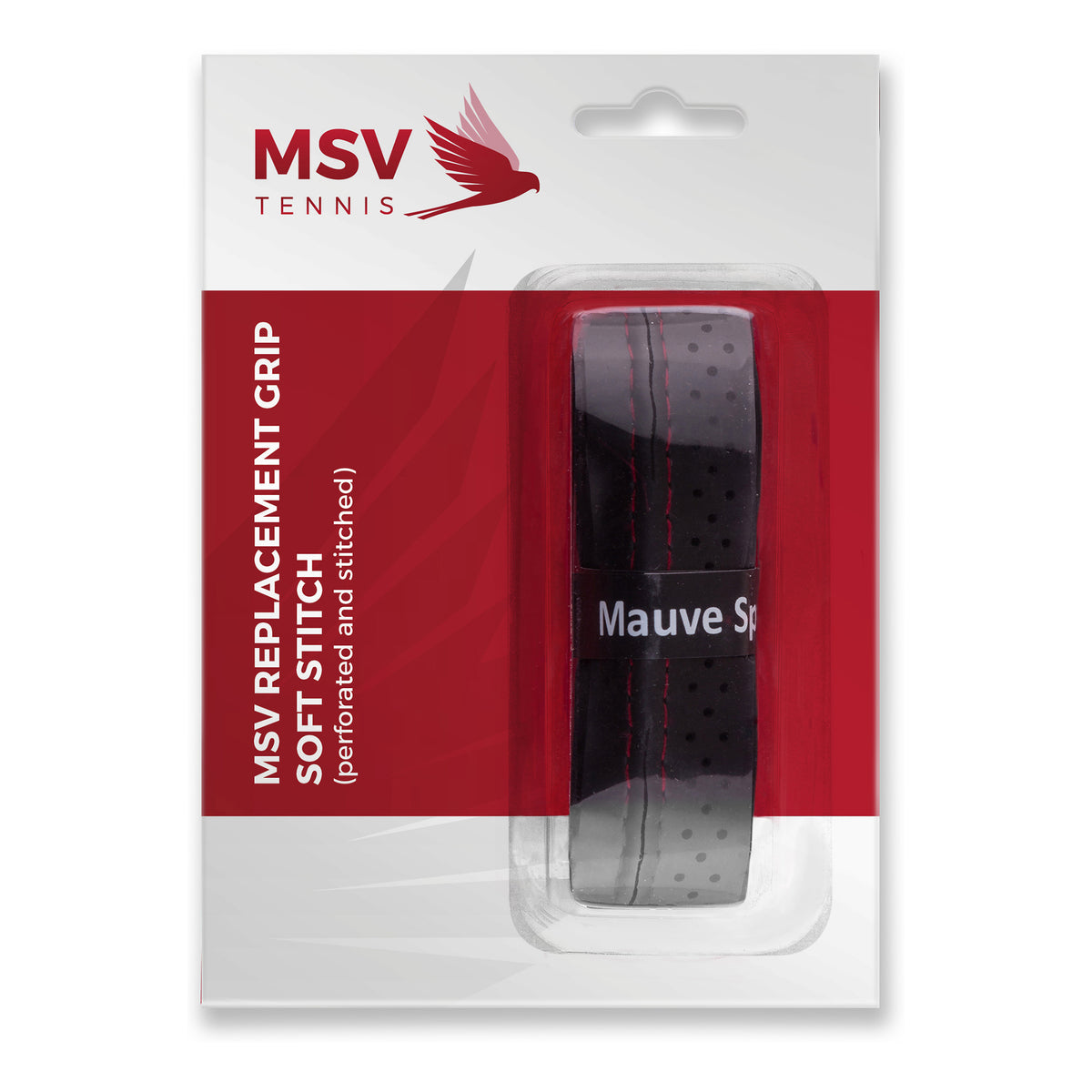 MSV Basic Grip Soft-Stich Perforated And Stitched 1 Pack-Black