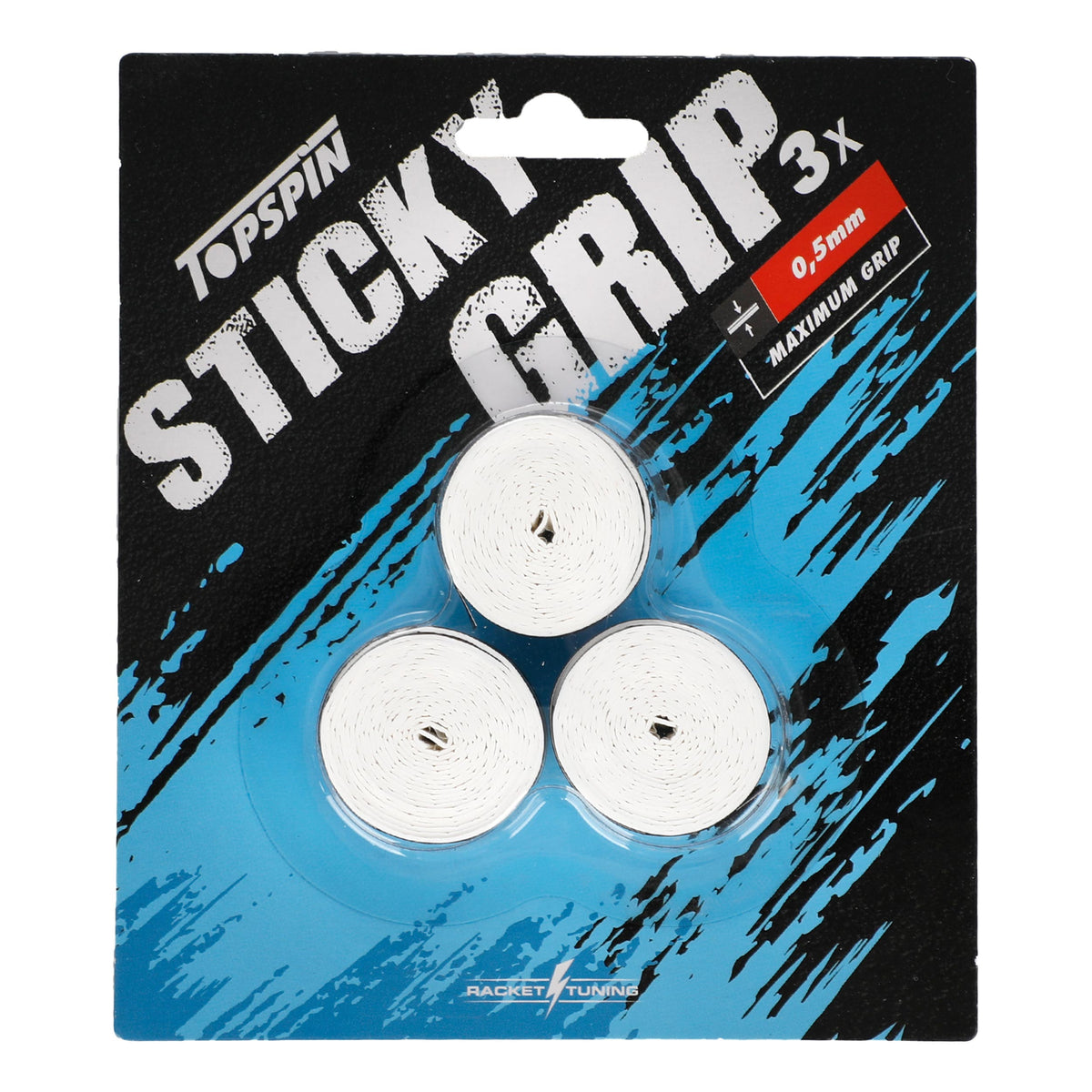 Topspin Sticky Grip 3 Pack-White