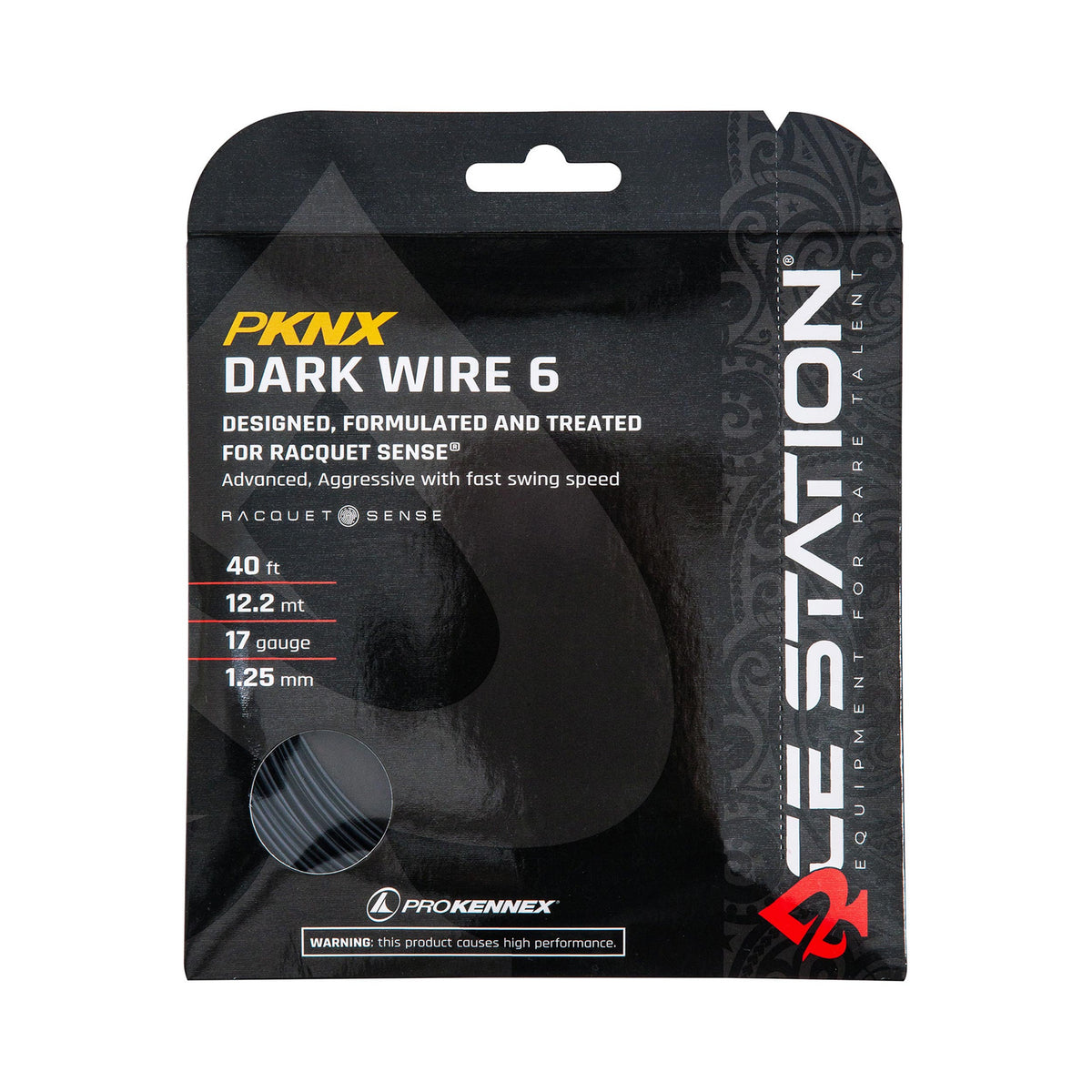 PROKENNEX Dark Wire 6 String Set 12,2m-Black