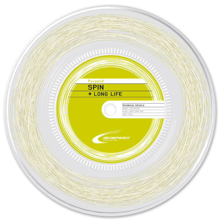 Isospeed Pyramid String Reel 200m-White