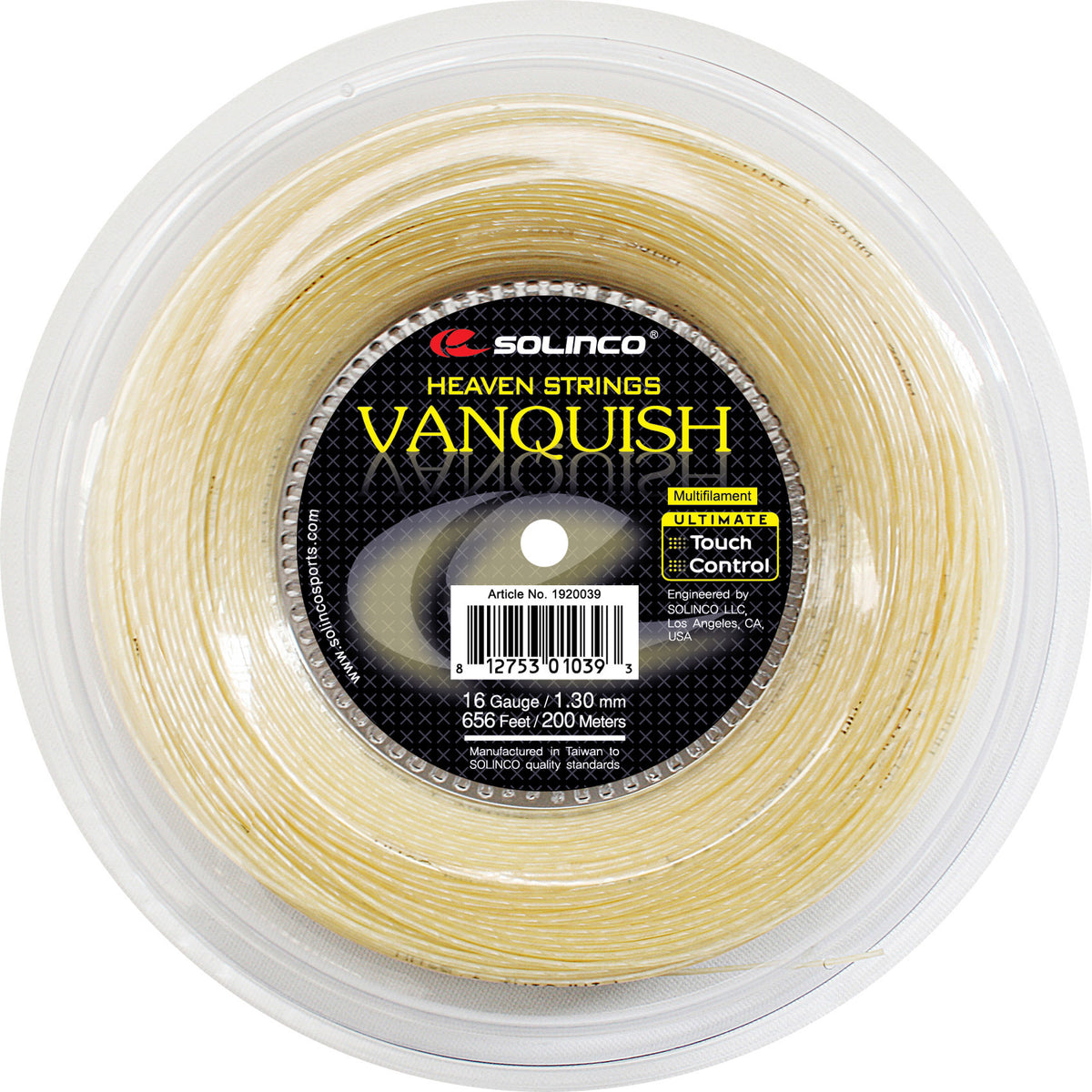 Solinco Vanquish String Reel 200m-Ecru