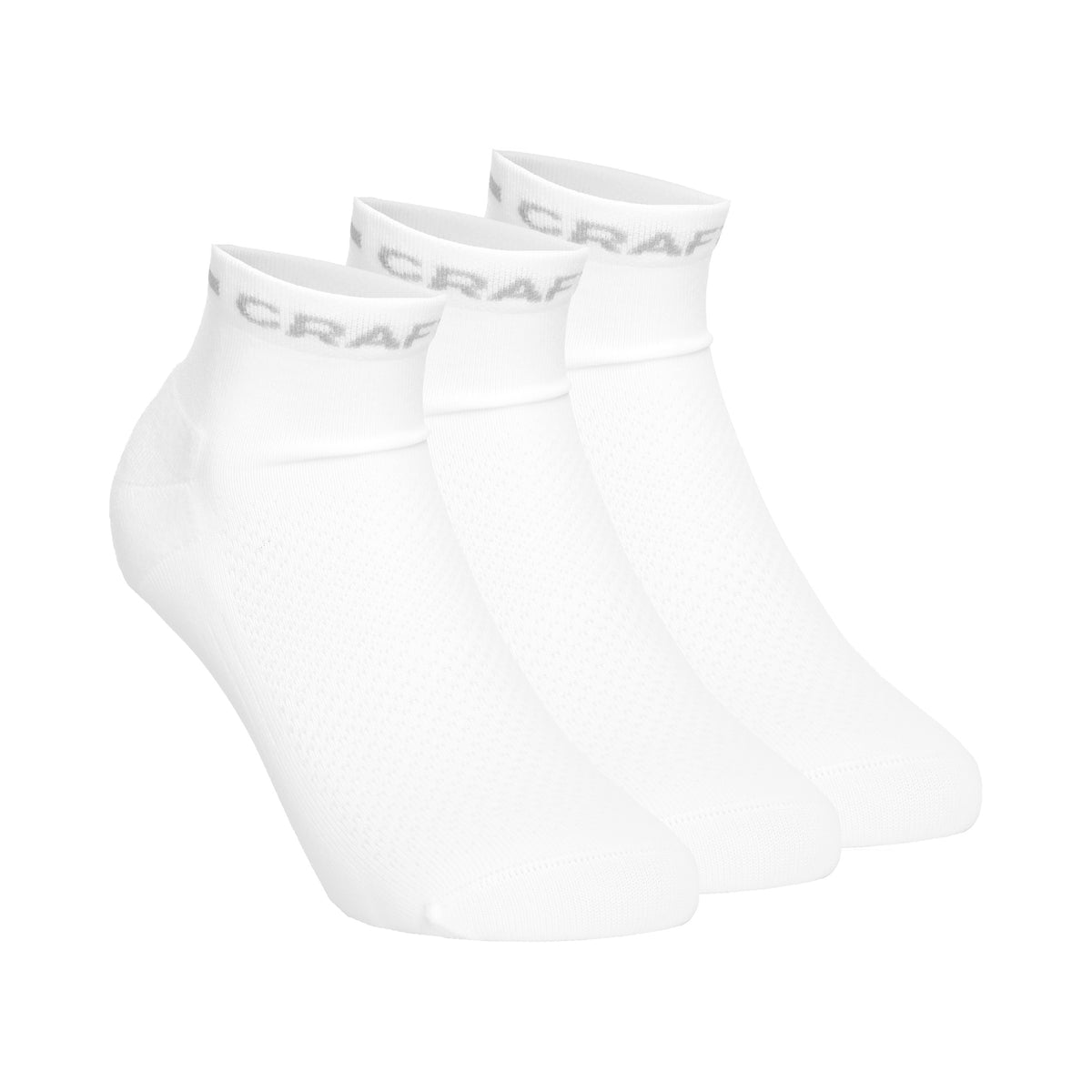 Craft Core Dry Mid Laufsocken 3er Pack-Weiß