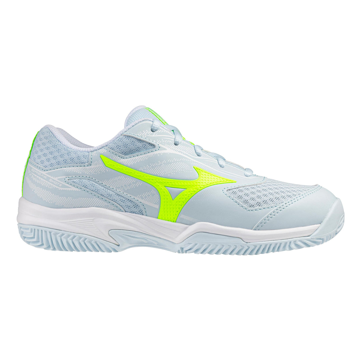 Mizuno Break Shot 5 Clay court shoe Women - white, neon yellow