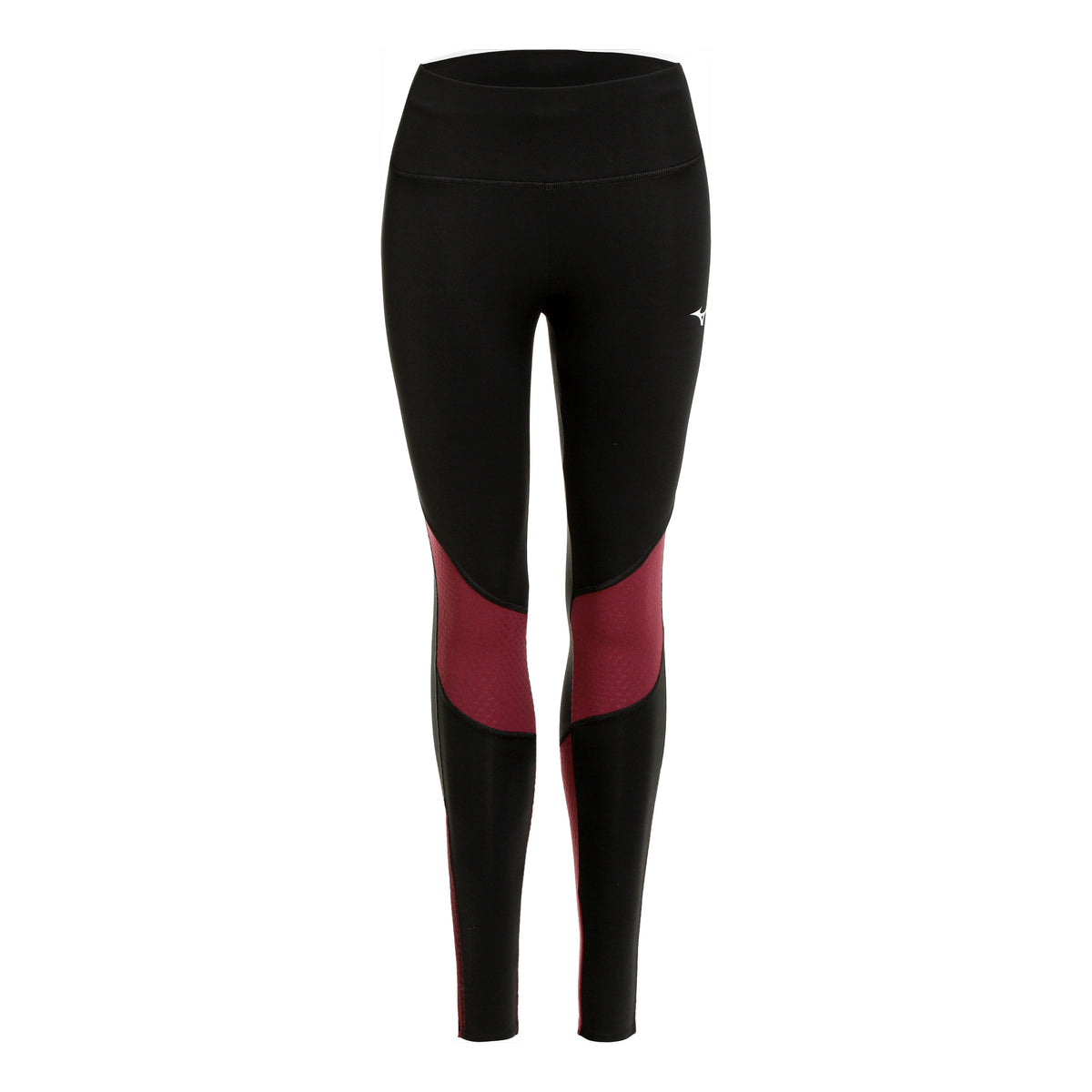 Mizuno Warmalite Lauftight Damen-Schwarz,Rot