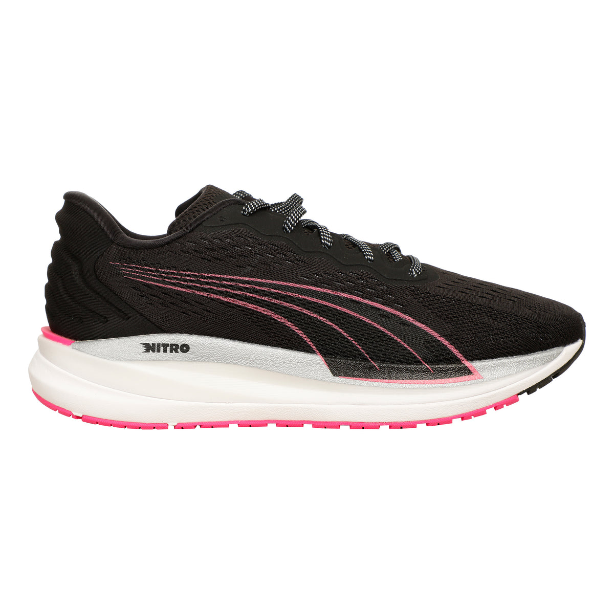 Puma Magnify Nitro Surge Neutralschuh Damen-Schwarz,Grau
