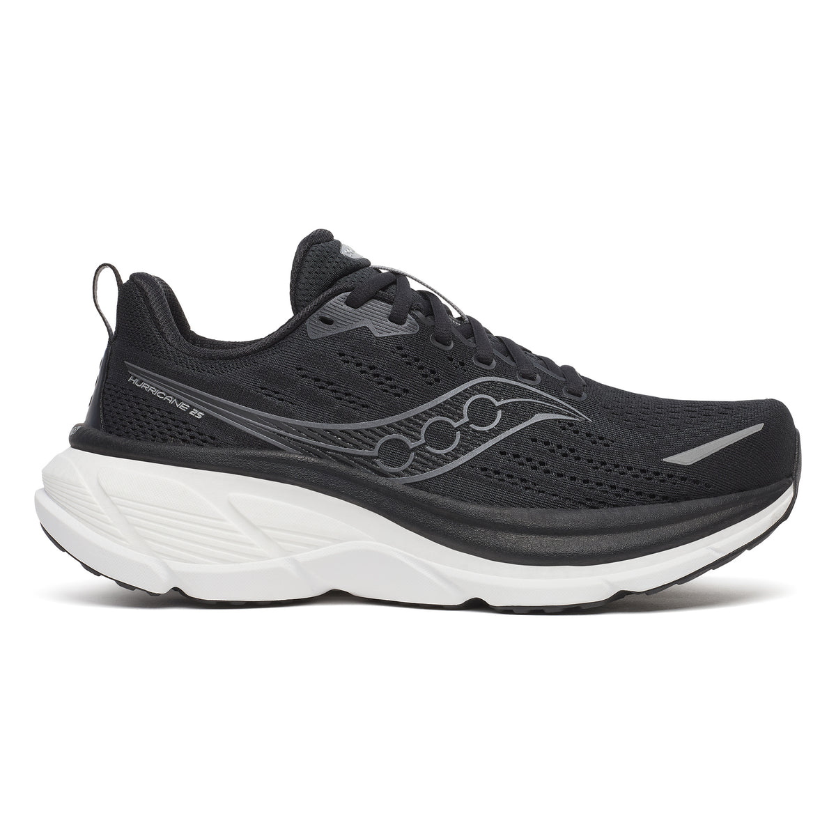 Saucony Hurricane 25 Stability running shoe Men-black, white