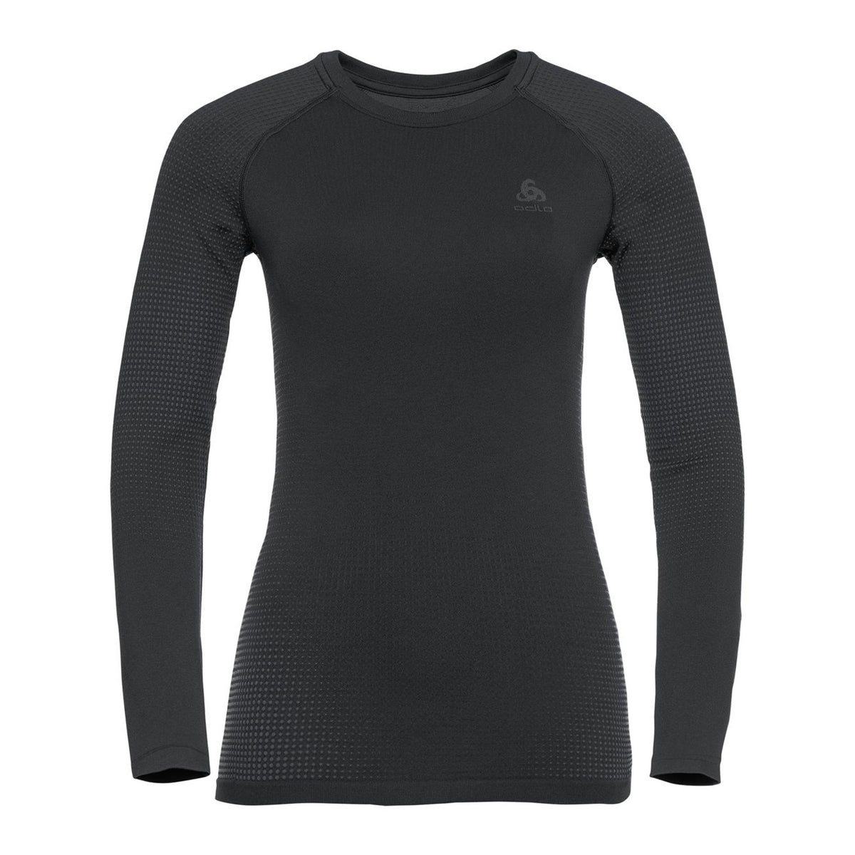 Odlo Performance Warm Eco BI Top Crew Neck Long Sleeve Women-Black,Anthracite