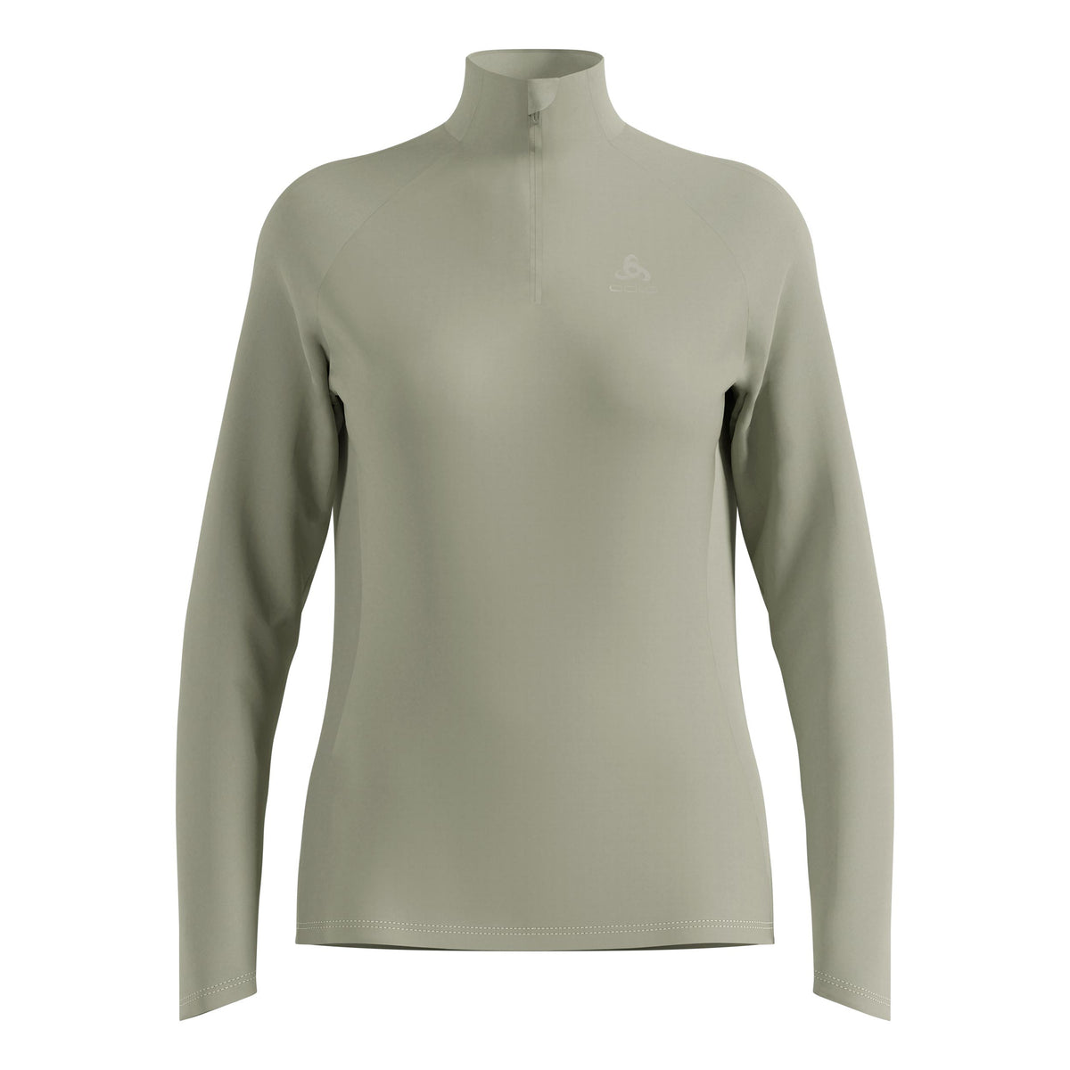 Odlo Essential Ceramiwarm 1/2 Zip Laufshirt Damen-Oliv