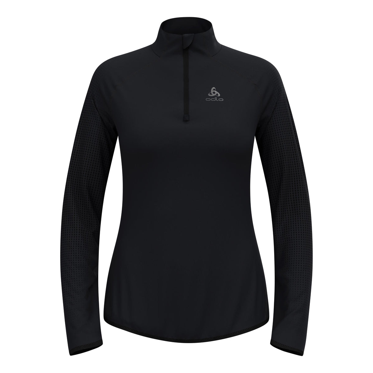 Odlo Zeroweight Warm Mid Layer 1/2 Zip Laufshirt Damen - schwarz