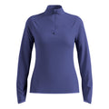 Zeroweight Warm Mid Layer 1/2 Zip Laufshirt Damen - blau