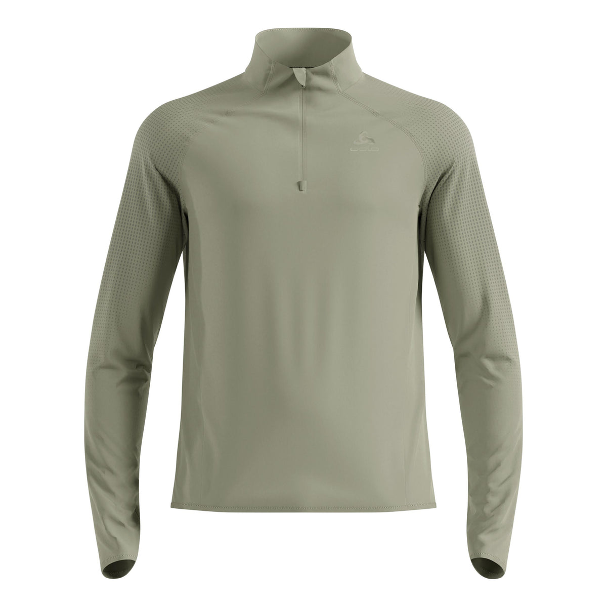 Odlo Zeroweight Warm Mid Layer 1/2 Zip Running shirt Men - olive