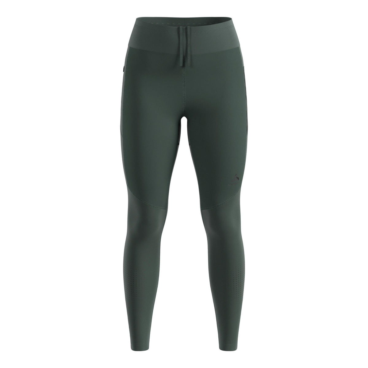 Odlo Zeroweight Warm Reflective Lauftight Damen-Oliv
