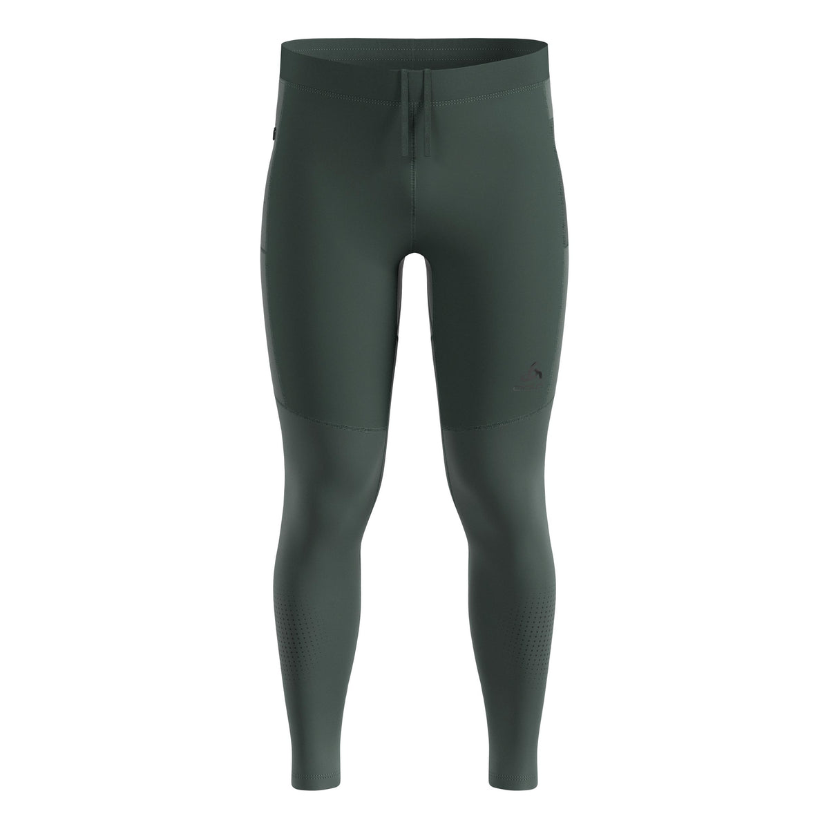 Odlo Zeroweight Warm Reflective Lauftight Herren-Oliv