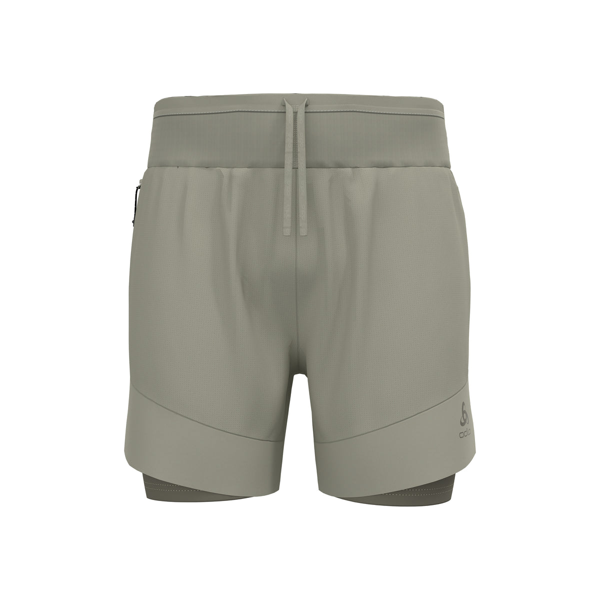 Odlo X-Alp Trail 6in 2in1 Running Shorts Men-Grey