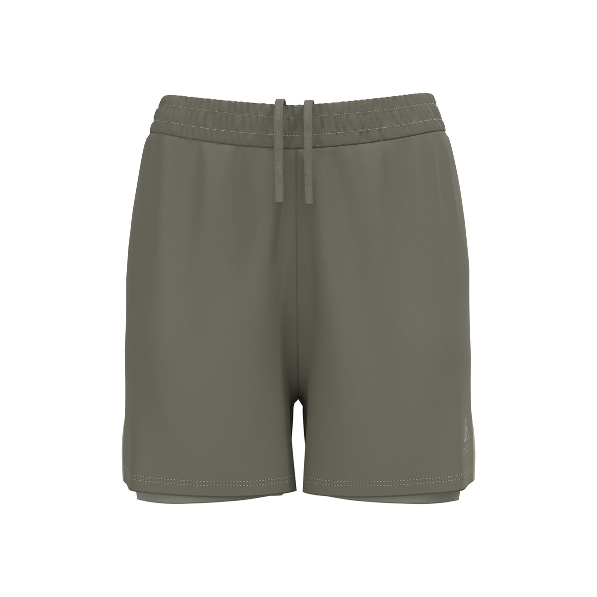 Odlo Essential 4in 2in1 Running Shorts Women-Khaki