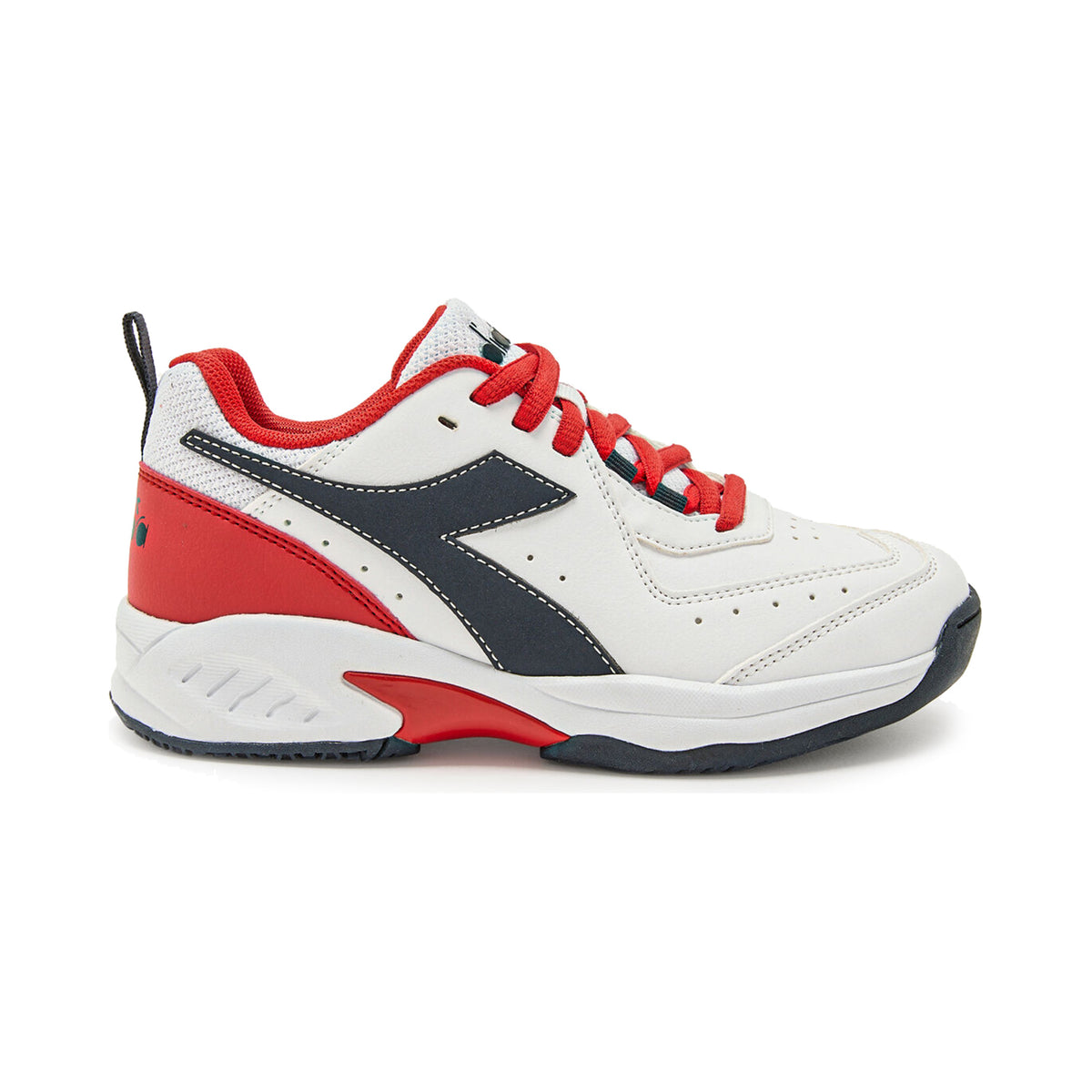 Diadora S. Challenge 5 SL Allcourtschuh Kinder - weiß, rot