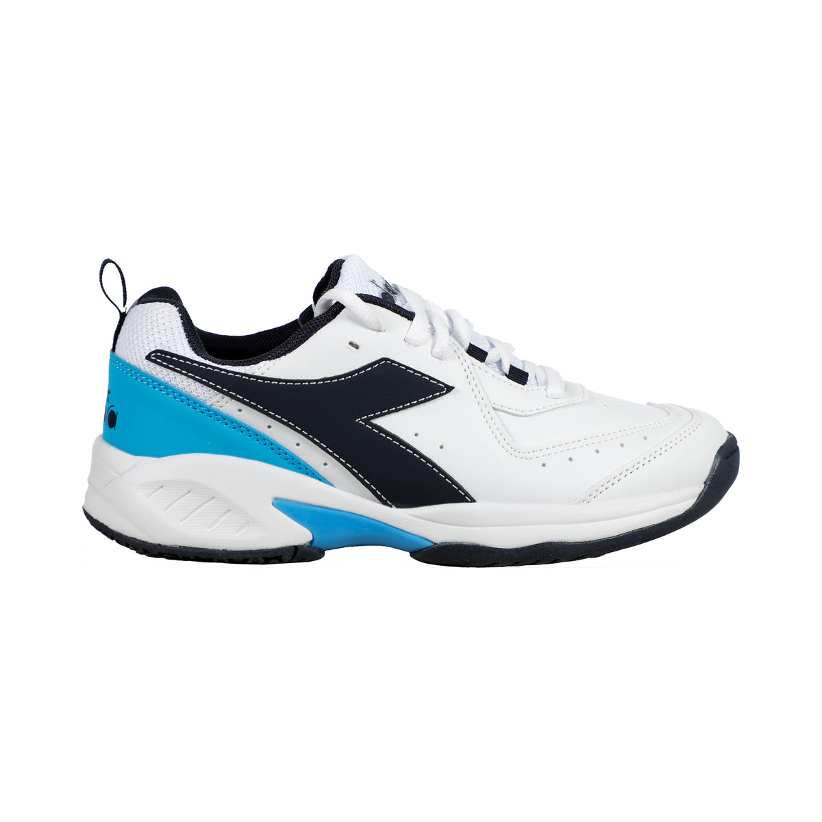 Diadora S. Challenge 5 SL Allcourtschuh Kinder - weiß, blau