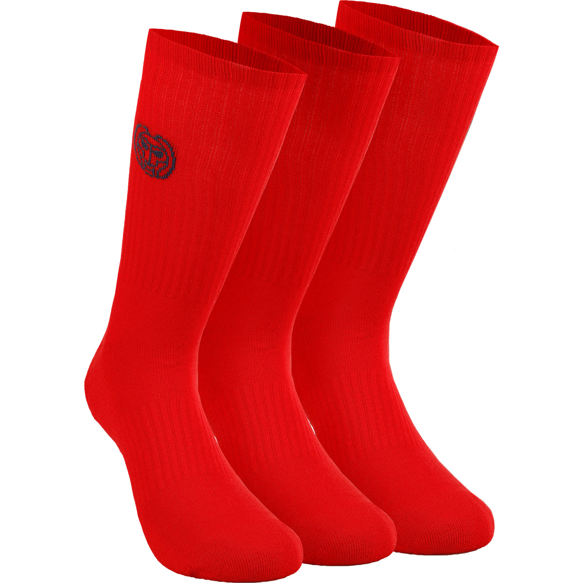 BIDI BADU Matayo Crew Tech Sports Socks 3 Pack Men-Lightred,Blue