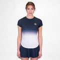 Crew Gradiant T-Shirt Damen-Dunkelblau,Weiß
