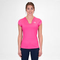 Crew V-Neck T-Shirt Damen-Pink