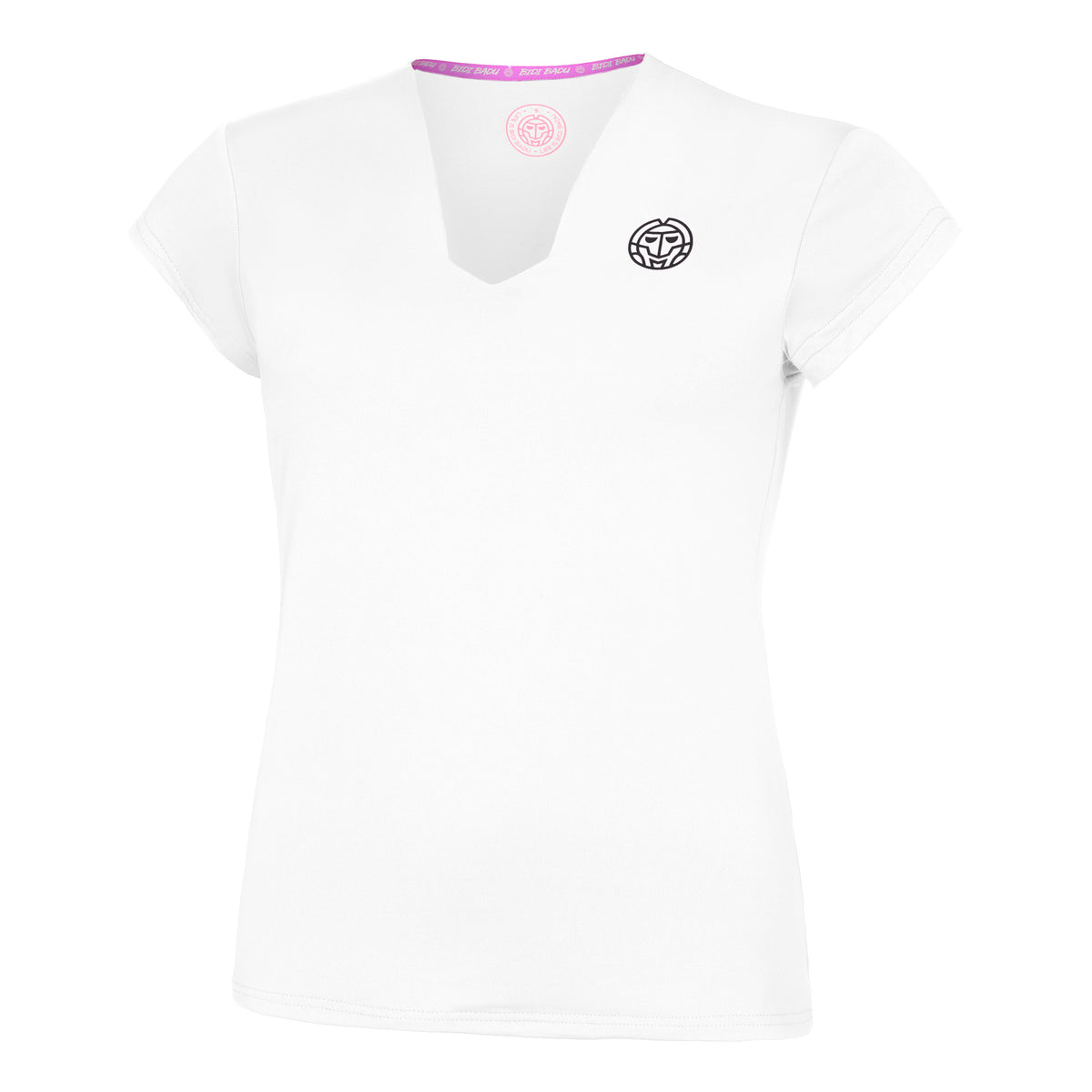 BIDI BADU Crew V-Neck T-Shirt Women-White