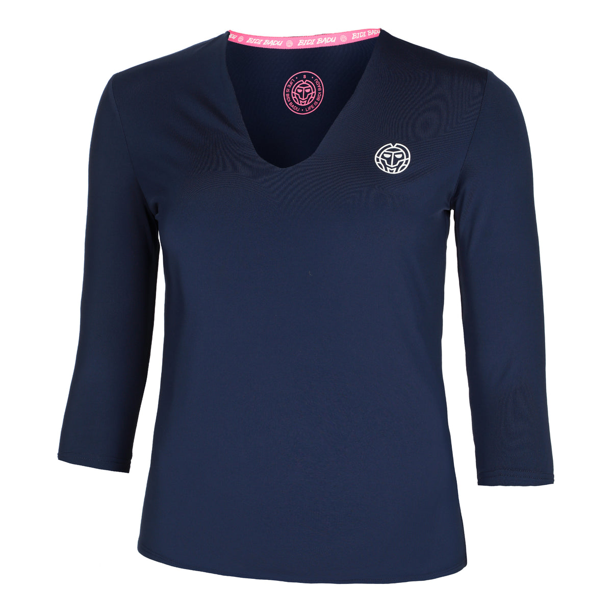 BIDI BADU Crew V-Neck Long Sleeve Women-Dark Blue