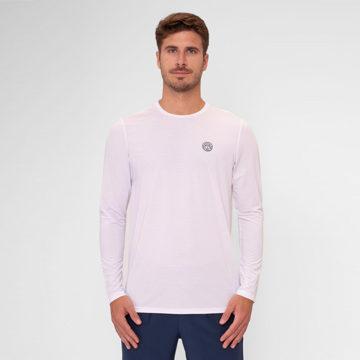 BIDI BADU Crew Roundneck Long Sleeve Men-White