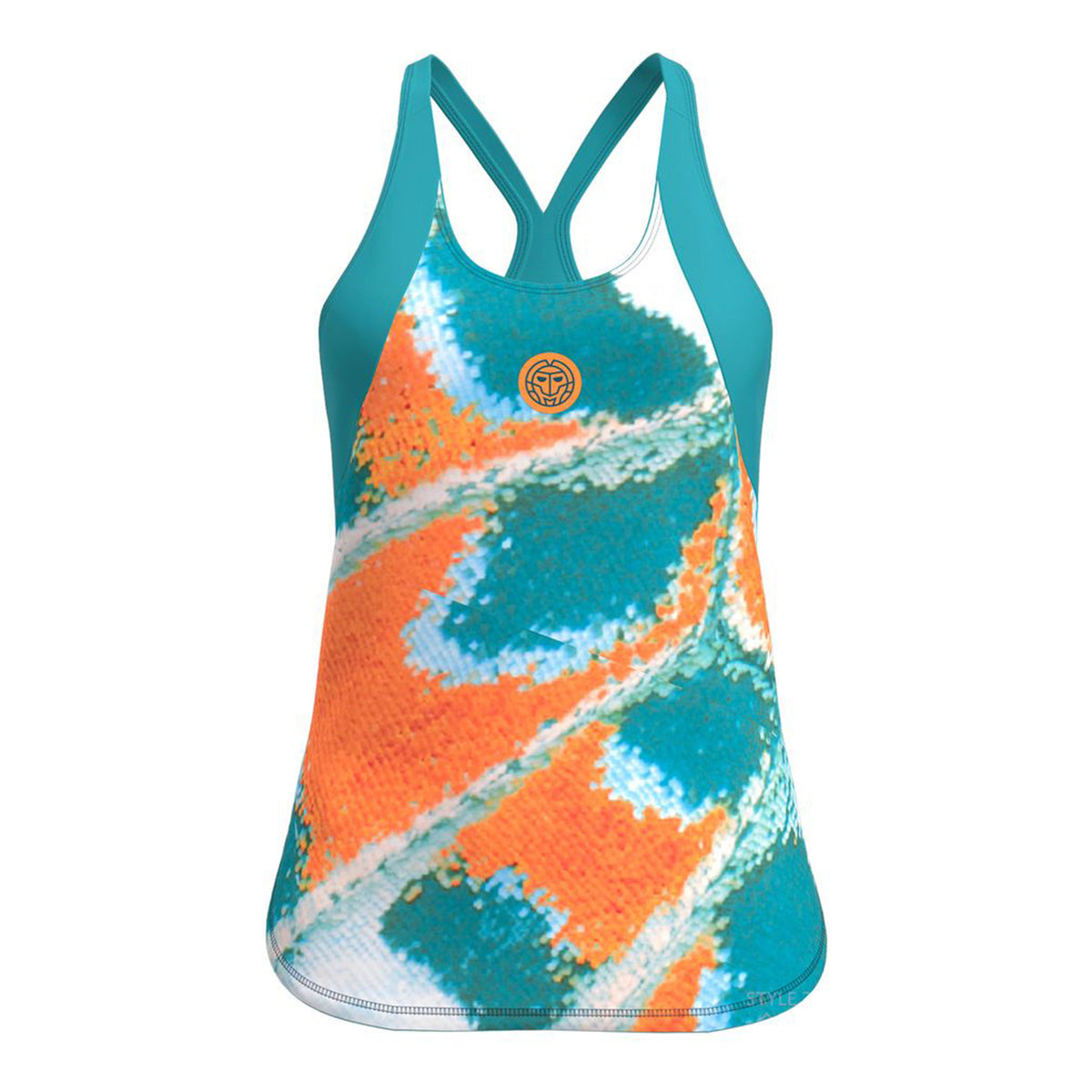 BIDI BADU Melbourne 2025 Tank Top Women-Petrol,Orange