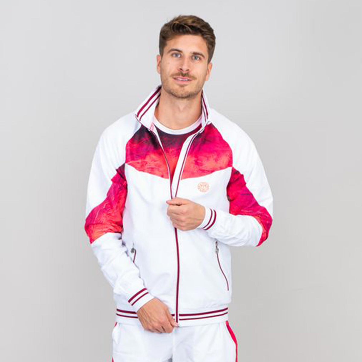BIDI BADU Jabu Tech Training Jacket Men-Red,White