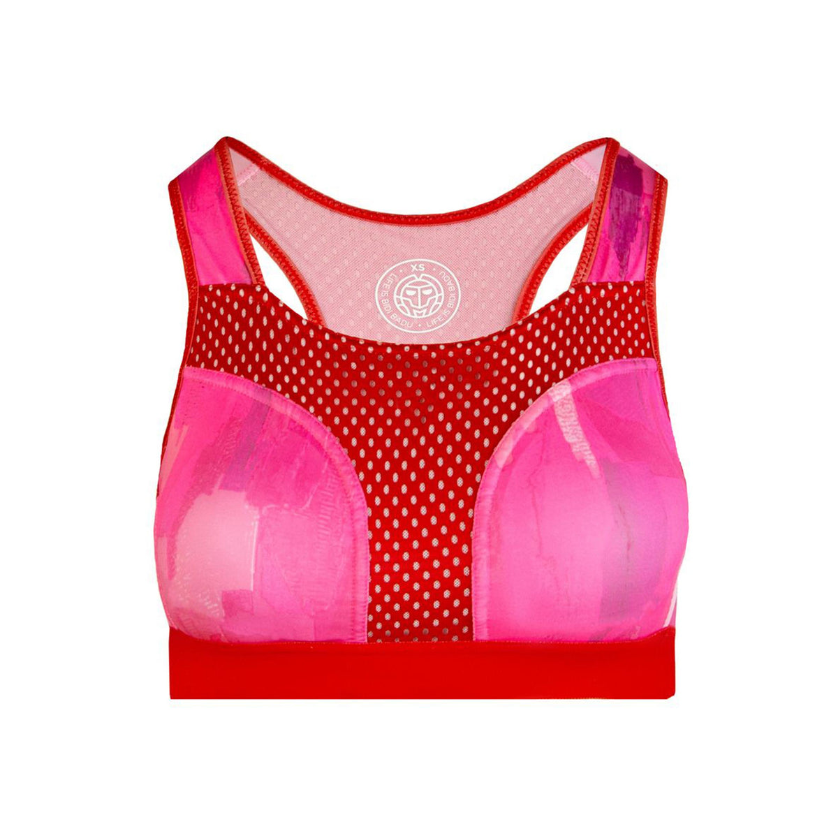 BIDI BADU Singa Tech Sport-BH Damen-Rot,Rosa