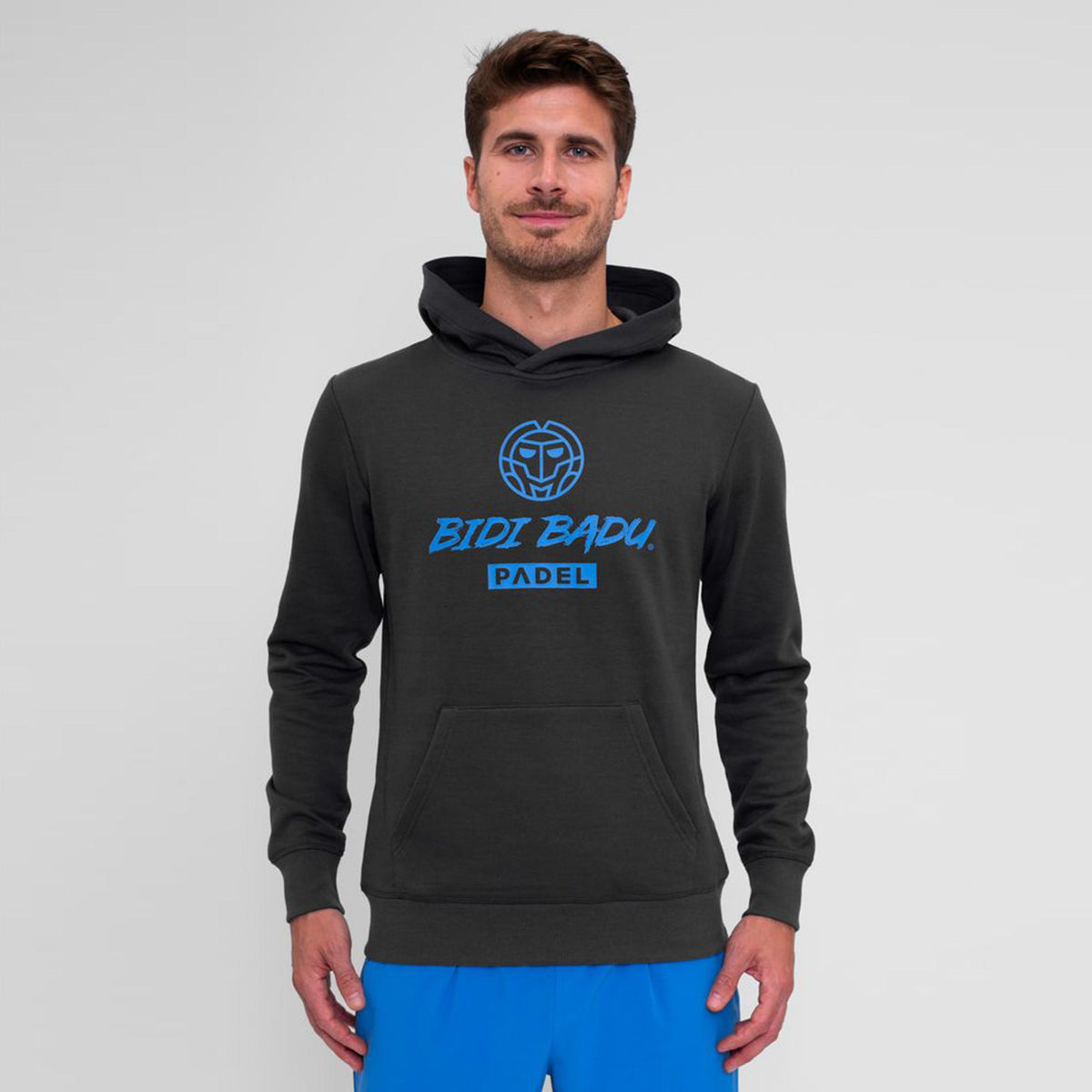 BIDI BADU Spike Logo Chill Hoody Men-Dark Green
