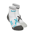 Super Fast Running Socks 2 Pack Women-White,Turquoise